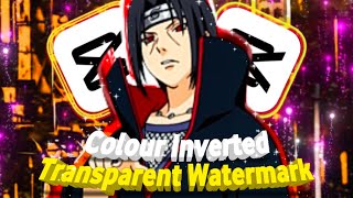 Colour Inverted Transparant Watermark Like Ae/Am | 100% Easiest Trick On The YouTube 🔥
