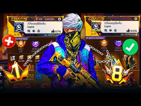 PRIME 1 TO PRIME 8 😱 NOOB TO PRO 🔥 GARENA FREE FIRE 