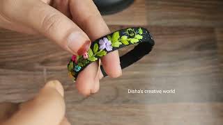 Fancy bangles hand embroidery design handmade/ jewellery/ trending/viral