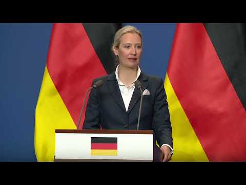 Pressekonferenz Viktor Orbán & Alice Weidel - AfD