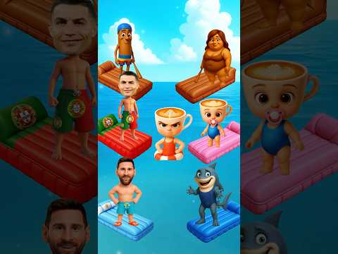 ¿Ronaldo se HUNDIRÁ o se SALVARÁ😱🌊?-Ronaldo🐐,Messi🥶,Balerina💃,Tralalero🦈,Sahur🏏🔥.