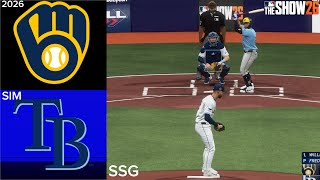 Rays vs Brewers Simulation | 10/26/26 | MLB The Show 26 PS5