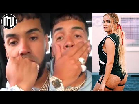 ¡FLECHADO! Anuel se le paró el corazón con esta foto de Karol G | Arcangel se desahoga en live