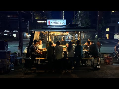 LIVESTREAM from YATAI in the heart of the city downtown Fukuoka!