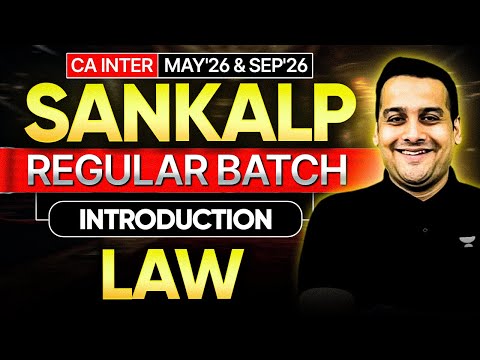 CA Inter May’26 Law | Introduction to Corporate Law – Demo Class 1 | CA Ankit Oberoi