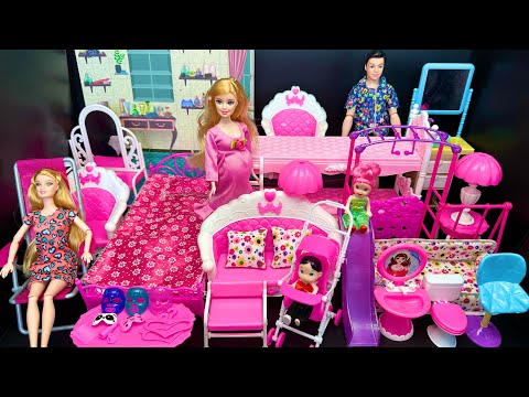 Satisfying with Unboxing Fancy Princess Barbie Bedroom Collection Toy Review ASMR