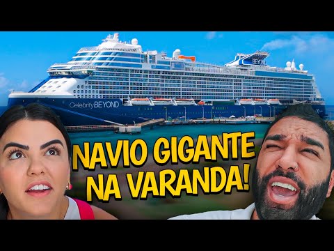 UM NAVIO GIGANTE PAROU NA NOSSA VARANDA