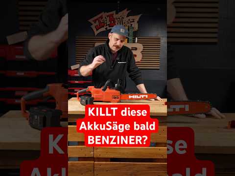 😱 Antrieb = AKKU aber Power = BENZIN? HILTIs Kettensäge SCN 60-22 im Test #shorts #diy