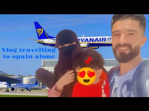 رحلتي إلى اسبانيا🇪🇸اول مرة اسافر لوحدي Vlog travelling to spain alone