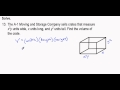 Volume and Dimensions of Crates