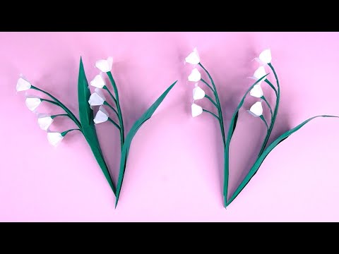 折り紙 すずらんの花 立体の 折り方 Origami Lily of the valley flowers tutorial（NiceNo1）