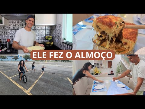 ESCONDIDINHO DE MANDIOCA COM FRALDINHA, PRIMEIRA MESA POSTA DELE, PASSEIO E AÇAÍ