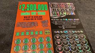 Make my year and Black titanium New York lottery
