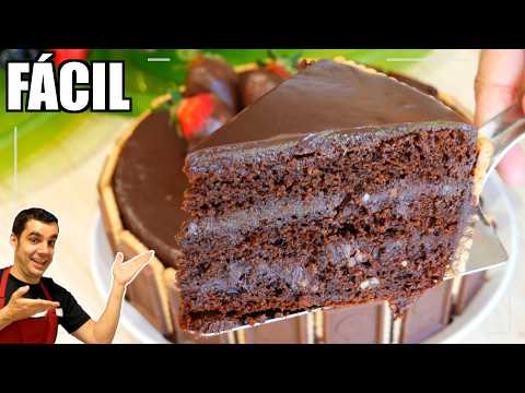 La TARTA de CHOCOLATE más RICA y FÁCIL 🍫😍 ¡Lista en minutos!