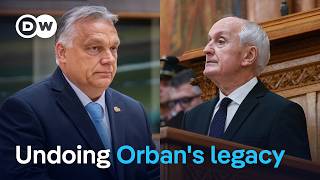 YouTube video thumbnail:  Hungary Elects Orban Critic as President. Can it Roll Back 16 Years of Orban-Era Rule?