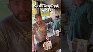 Straight from the LIVE!! Sushi inspired wings are always a hit!! #swinelifeoutdoors #cooking #food