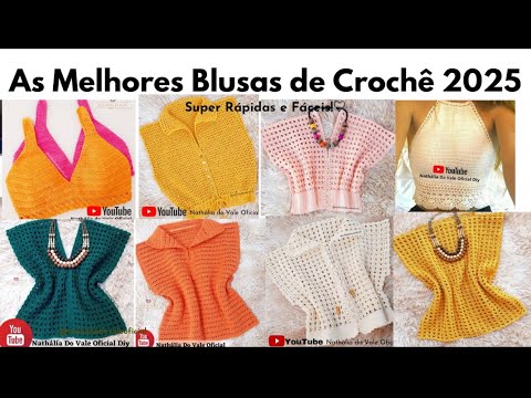 As melhores blusas de crochê para 2025