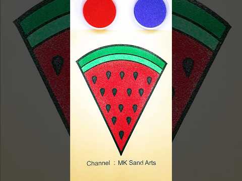🍉Watermelon🍉#asmr #relaxing #art #satisfying #watermelon #trending #sandpainting