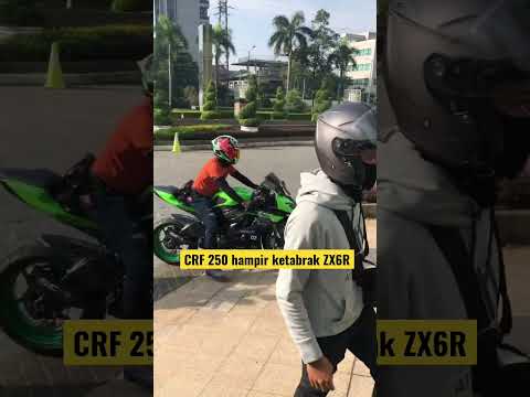 CRF 250 HAMPIR TABRAK ZX6R