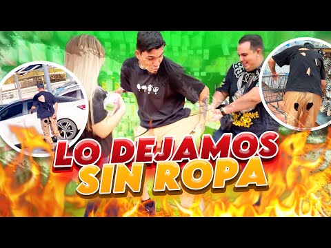 LO DEJAMOS SIN ROPA EN UNA PLAZA COMERCIAL🤣 | Salió corriendo😱