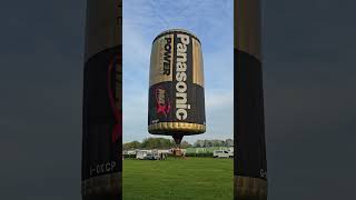 Panasonic Battery Special Shape Hot Air Balloon G-OKCP #hotairballoon #shorts #uk