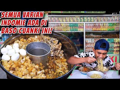 NEMU BASO CUANKI BANDUNG INDOMIE TERLENGKAP, SEHARI HABIS 100 PORSI!!