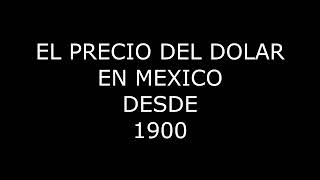 Precio del dolar en mexico desde el año 1900