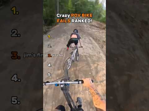 Crazy POV BIKE FAILS Ranked! #pov #mtb #shorts #ranked