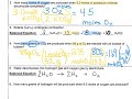 Stoichiometry and Molar Mass Problems