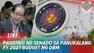 LIVE: Senate holds hearing on FY 2027 budget of Department of Budget and Management | October 22
