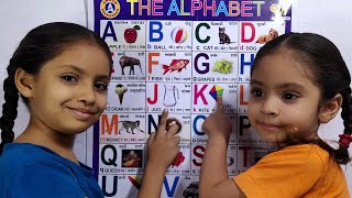 A for apple b for ball c for cat, abcd, alphabets, phonics song, abcde, अ से अनार, english part-382