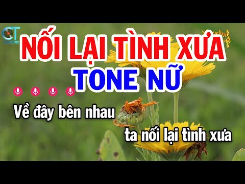 Karaoke Nối Lại Tình Xưa Tone Nữ ( Bm ) Nhạc Sống Mới || Karaoke Tuấn Kiệt