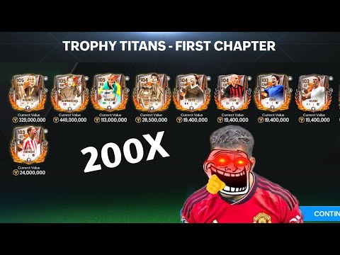 Biggest Trophy Titans 200x Packs In FC Mobile