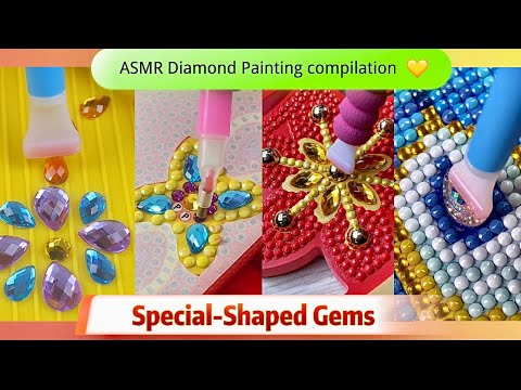 ✨ASMR ✨Diamond Painting Compilations | Special-Shaped Gems  #relaxing #diamondart #diamondpainting