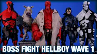 Hellboy Wave 1 Gruagach Lobster Johnson BBTS and EE Exclusives Boss Fight Studio Figure Overview!