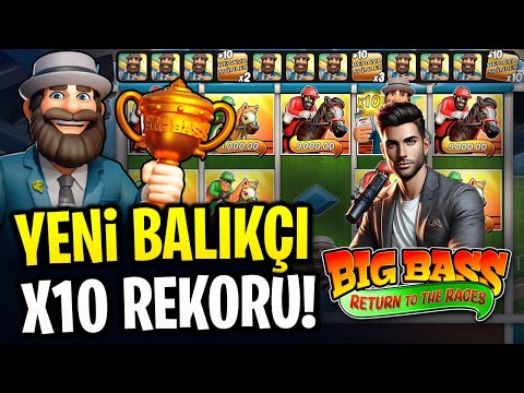 SLOT OYUNLARI💥BİG BASS RETURN TO THE RACES💥YENİ BALIKÇI X10 REKORU! #slot #slotoyunları #casino