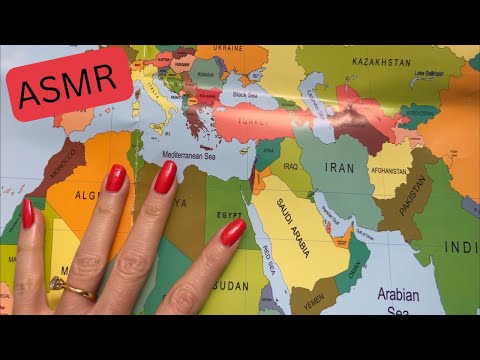 ASMR 🗺️ Travel Story Time & Map Tapping!!