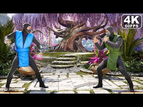 Mortal Kombat 1 Sub Zero Vs Reptile Movie Skins Gameplay