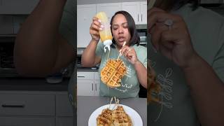 Easy Chicken and Waffles | With a Honey Butter Sauce