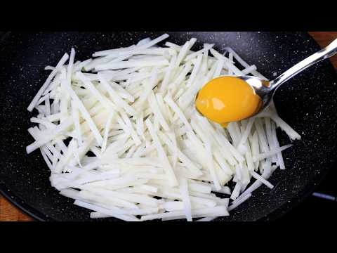 Potato with egg is better than meat!  Quick, simple and delicious potato recipes