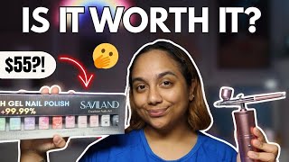 SAVILAND Airbrush Gel Kit REVIEW 💅🏽💨