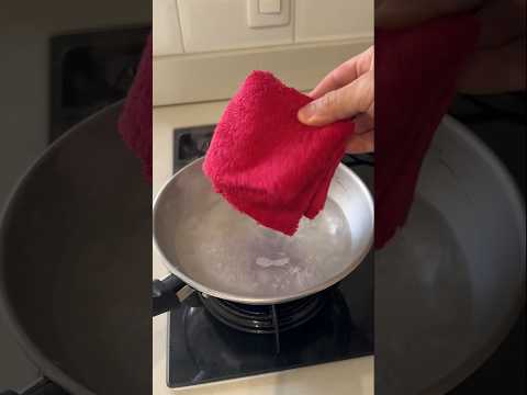 Place a towel in boiling water #shorts #tips