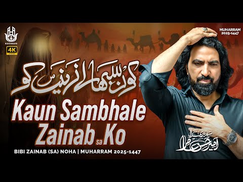 Noha 2025 | Kaun Sambhale Zainab Ko | Ameer Hasan Aamir | New Nohay 2025/1447 Muharram