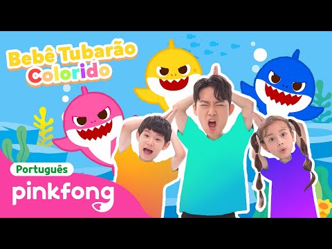 🌈 Bebê Tubarão Colorido🦈 | Parquinho do Hoi | Ep.1 | Pinkfong, Bebê Tubarão! Canções para Crianças