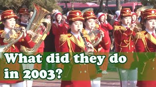 North Korean female cheering squad's happening in 2003