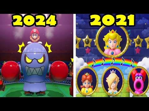 Super Mario Party Jamboree Vs Mario Party Superstars - 1 vs 3 Minigames -  Princesses Battles