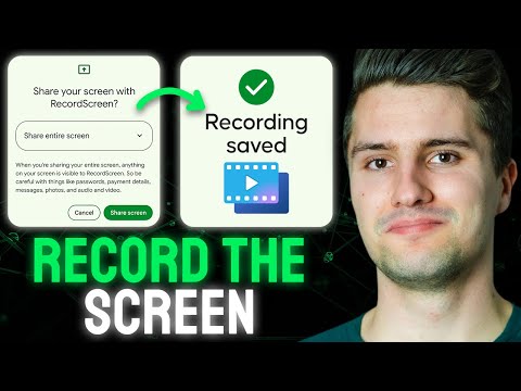 How to Record the Screen of ANY Android App - Android Studio Tutorial