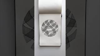 Overlapping lines trapped in a circle. #lines #circle #art #drawing #abstractart #shorts