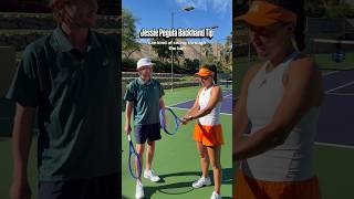 Jessica Pegula BACKHAND TIP 🎾🧠