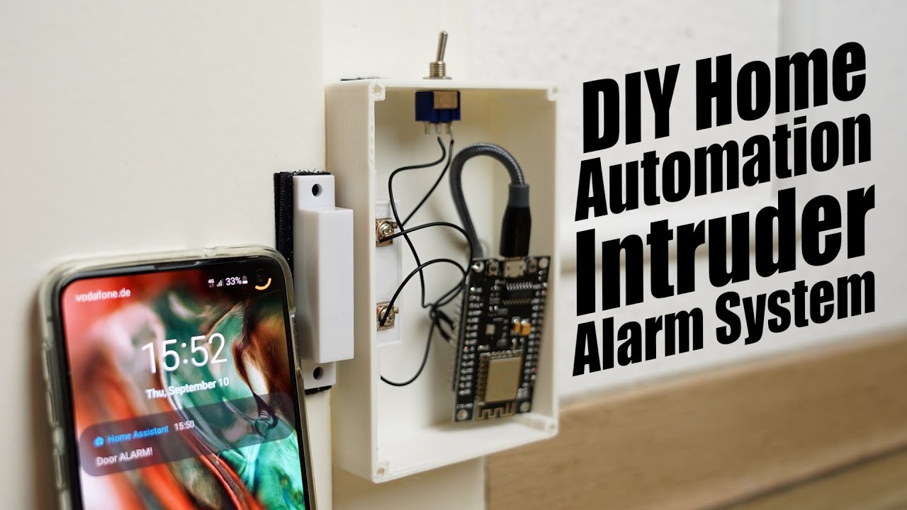 DIY Home Automation Intruder Alarm System! Home Assistant + Raspberry Pi + ESP8266